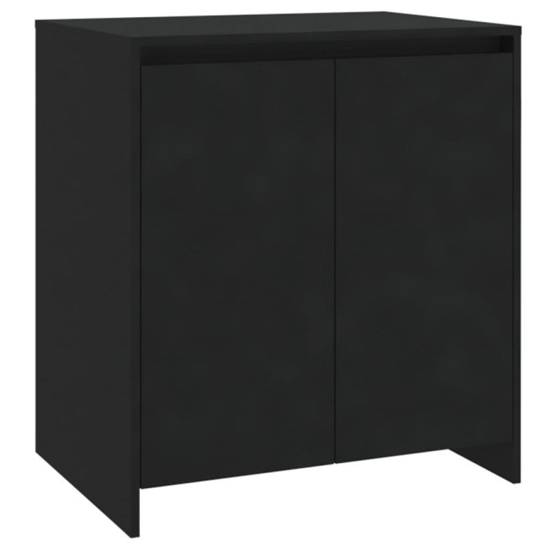 vidaXL Komoda čierna 70x41x75 cm spracované drevo