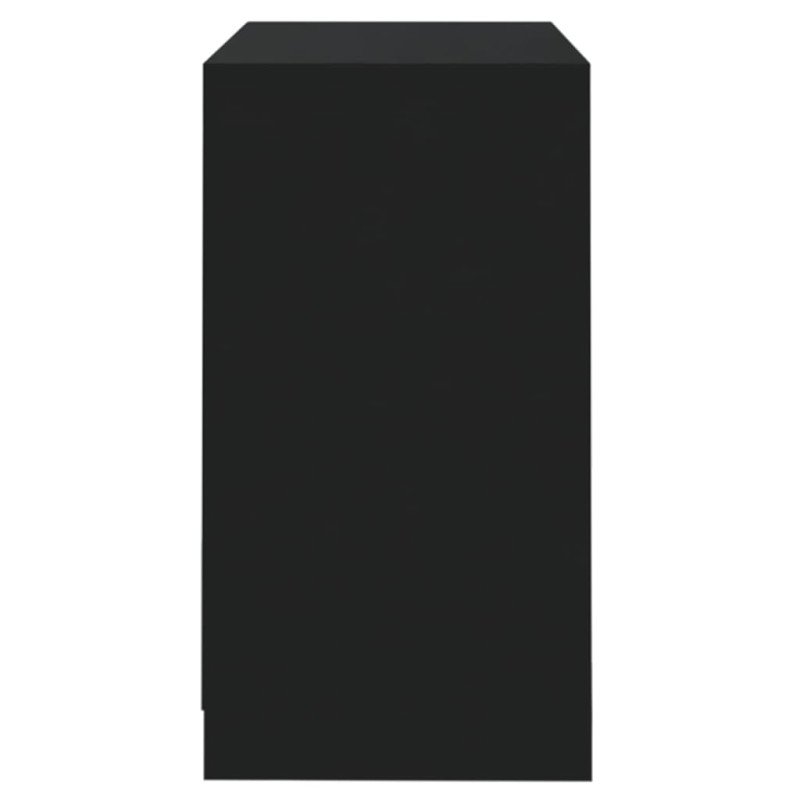 vidaXL Komoda čierna 70x41x75 cm spracované drevo