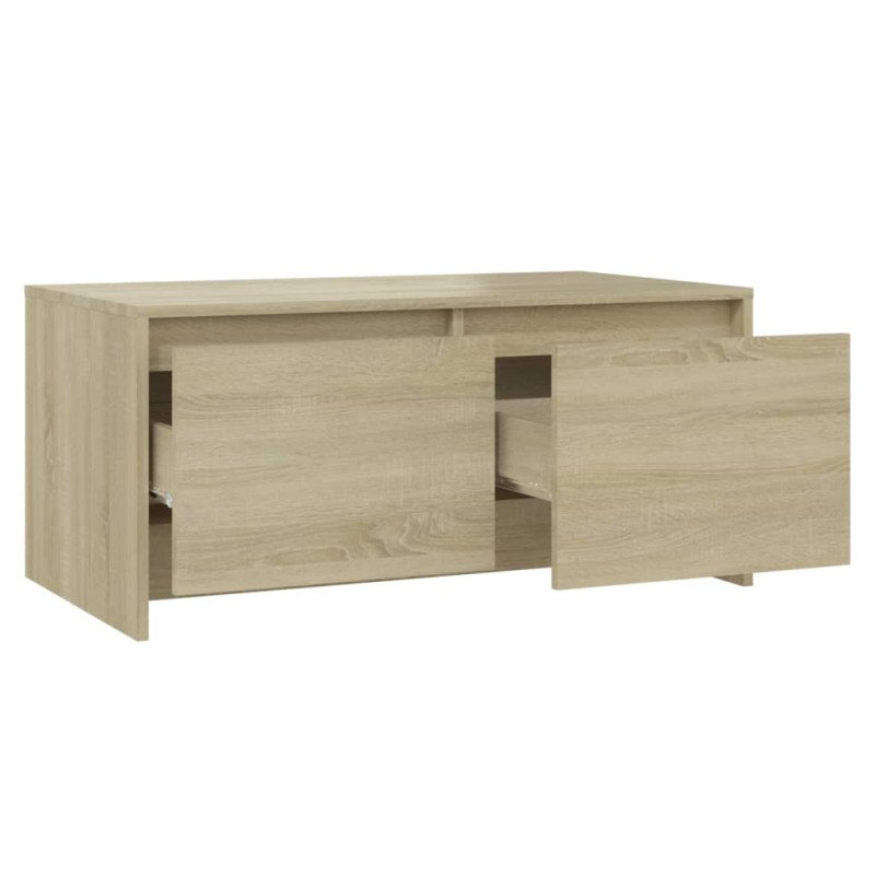 vidaXL Konferenčný stolík dub sonoma 90x50x41,5 cm drevotrieska