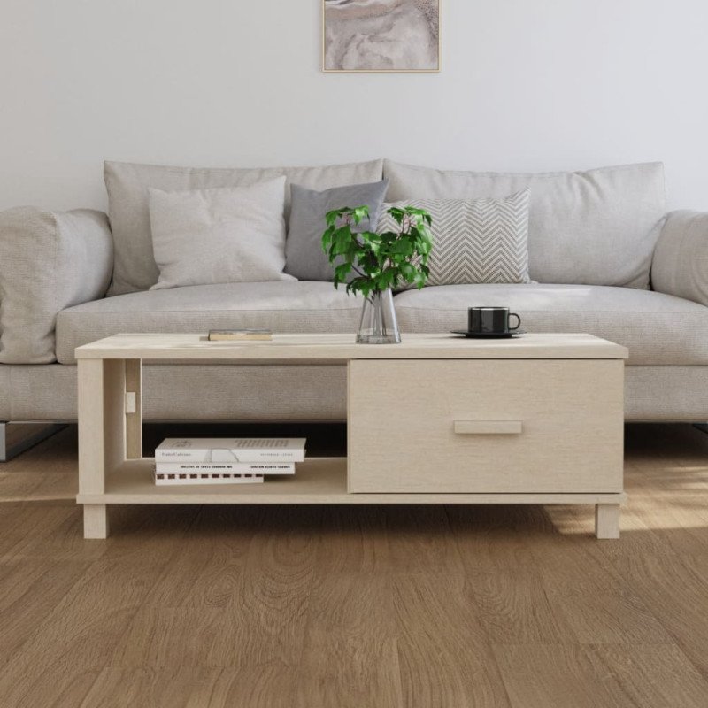 vidaXL Konferenčný stolík HAMAR, medovo hnedý 100x55x35 cm, borovica