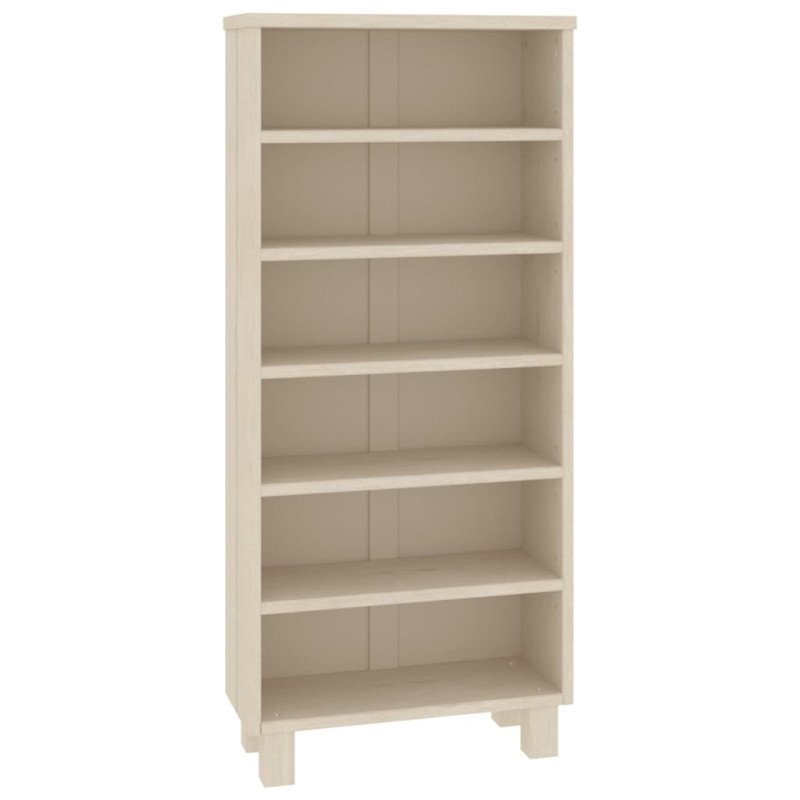 vidaXL Skrinka na CD HAMAR, medovo hnedá 45x18x100cm, borovicový masív