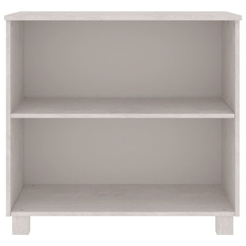vidaXL Komoda HAMAR, biela 85x35x80 cm, borovicový masív