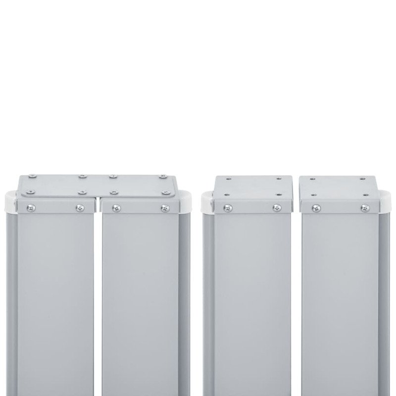 vidaXL Zaťahovacia bočná markíza hnedá 140x600 cm