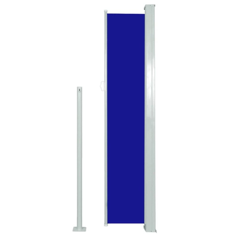 vidaXL Zaťahovacia bočná markíza na terasu 160x500 cm modré