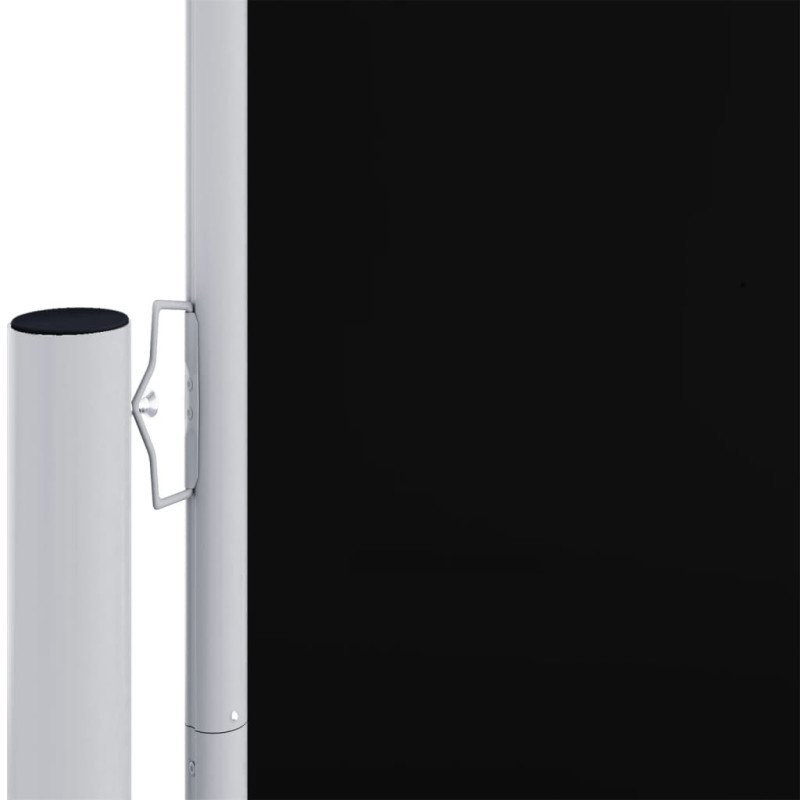 vidaXL Zaťahovacia bočná markíza čierna 180x1000 cm 