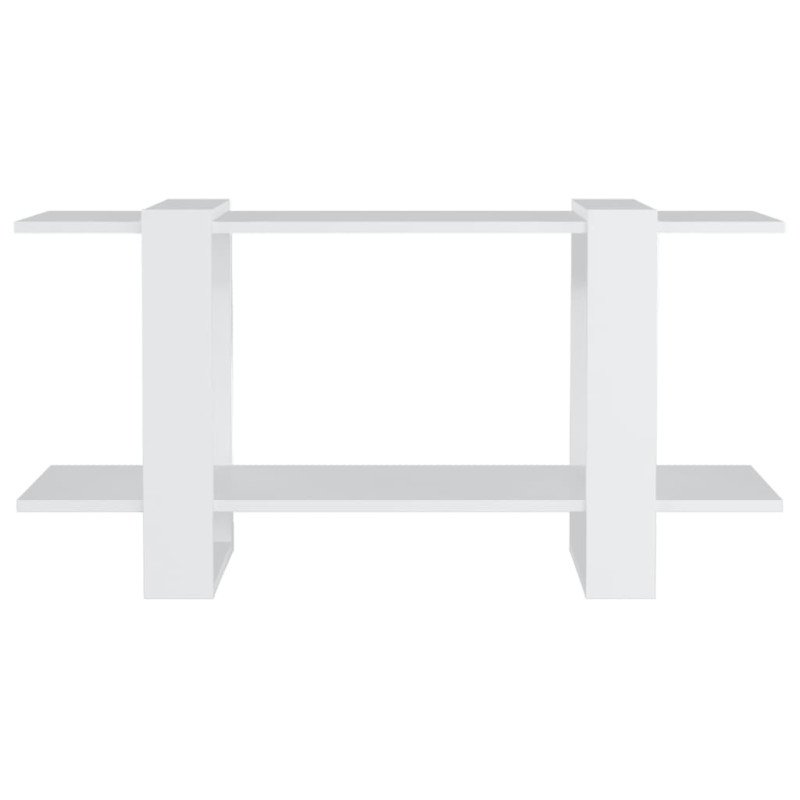 vidaXL Knižnica biela 100x30x51 cm spracované drevo