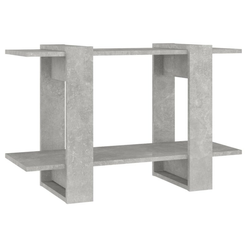 vidaXL Knižnica/deliaca stena betónová sivá 80x30x51 cm