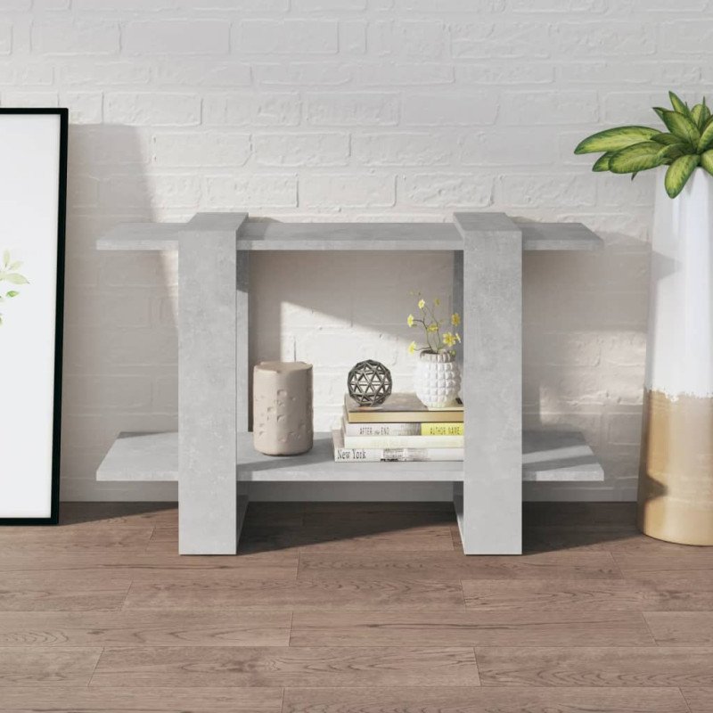 vidaXL Knižnica/deliaca stena betónová sivá 80x30x51 cm