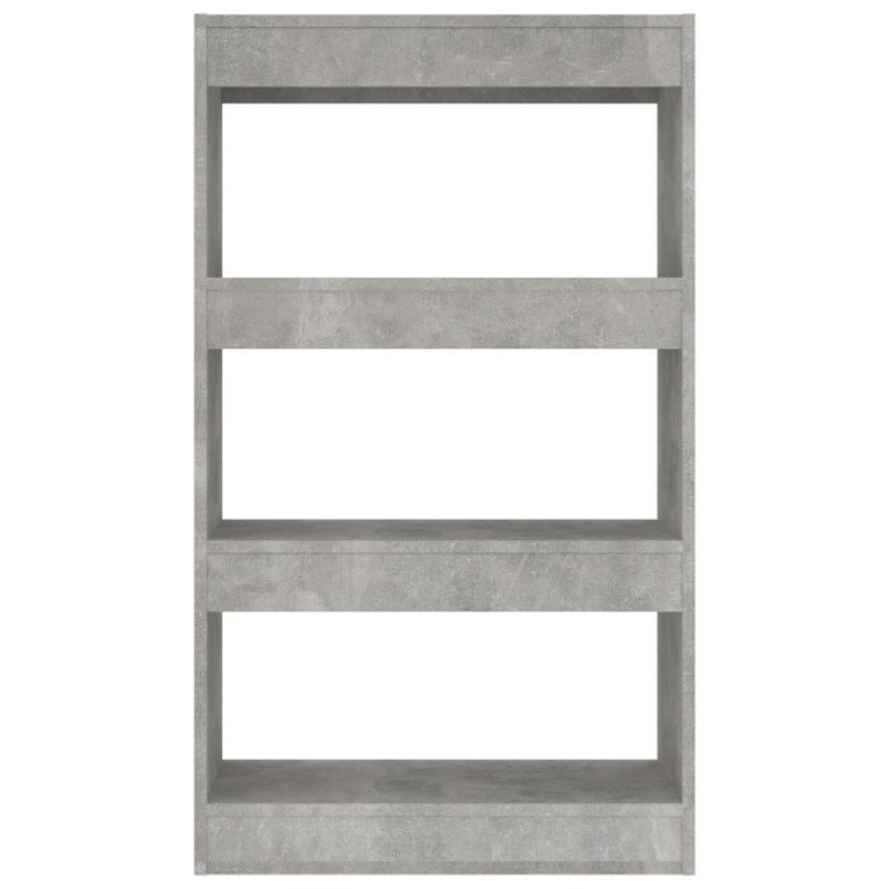 vidaXL Knižnica/deliaca stena betónovo sivá 60x30x103 cm drevotrieska
