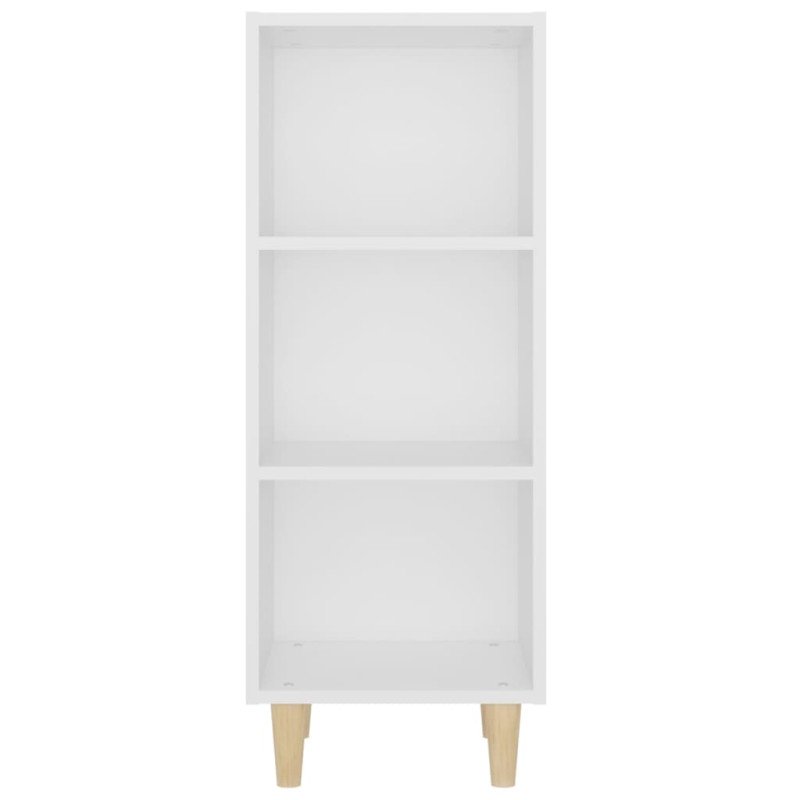 vidaXL Komoda biela 34,5x32,5x90 cm spracované drevo
