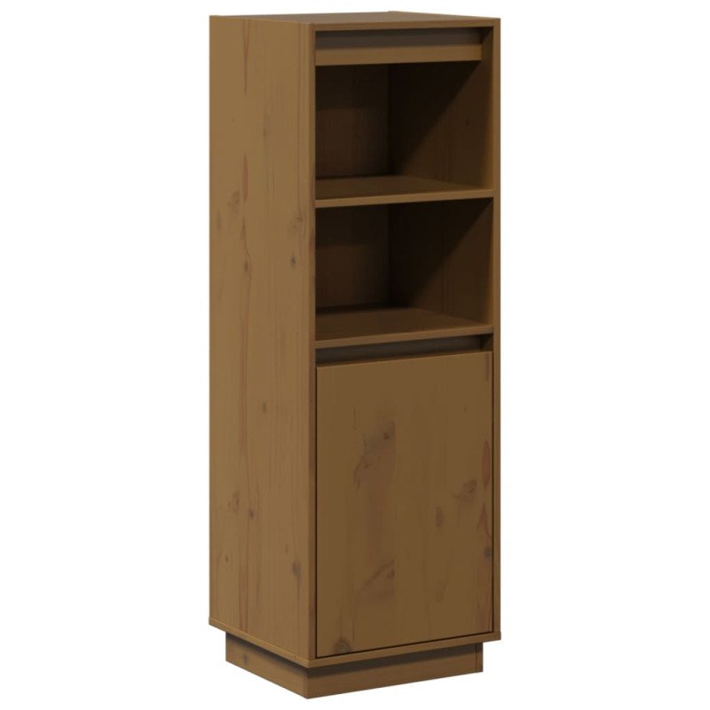 vidaXL Komoda medovo-hnedá 37x34x110 cm masívna borovica