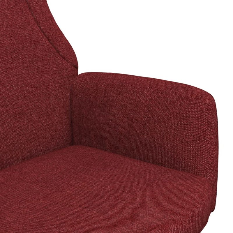 vidaXL Relaxačné kreslo vínovo-červené látkové