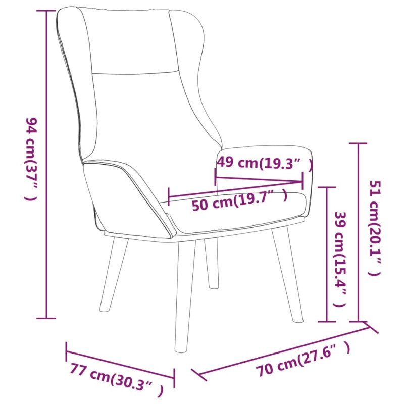 vidaXL Relaxačné kreslo vínovo-červené látkové