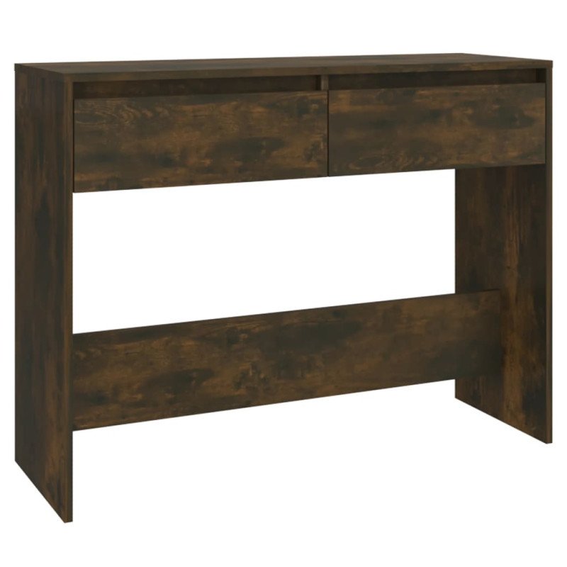 vidaXL Konzolový stolík tmavý dub 100x35x76,5 cm drevotrieska