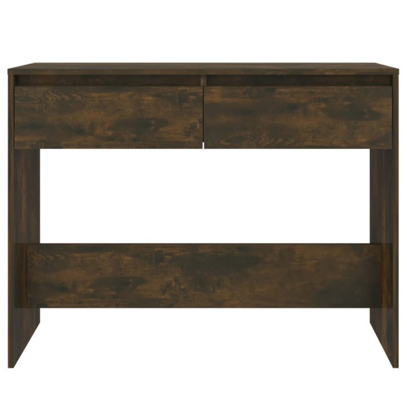 vidaXL Konzolový stolík tmavý dub 100x35x76,5 cm drevotrieska