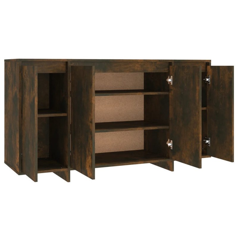 vidaXL Komoda tmavý dub 135x41x75 cm drevotrieska