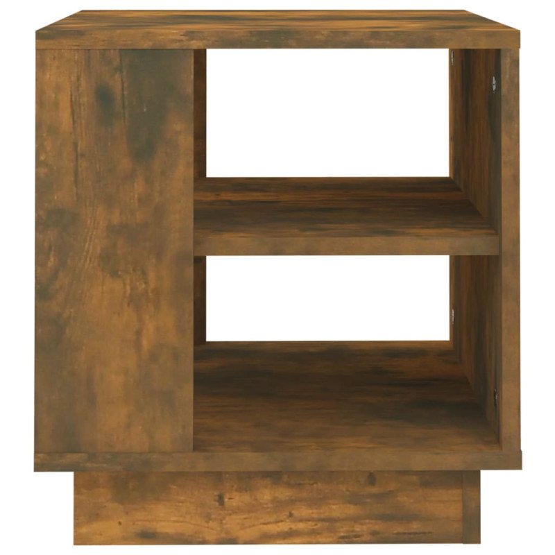 vidaXL Konferenčný stolík dymový dub 40x40x43 cm spracované drevo