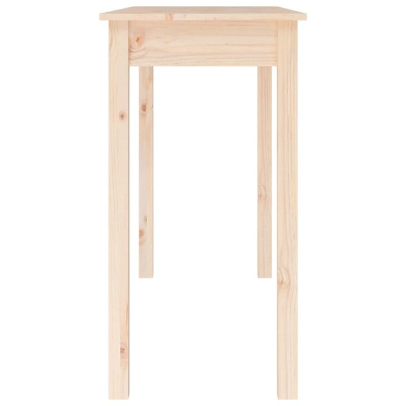 vidaXL Konzolový stolík 110x40x75 cm masívne borovicové drevo