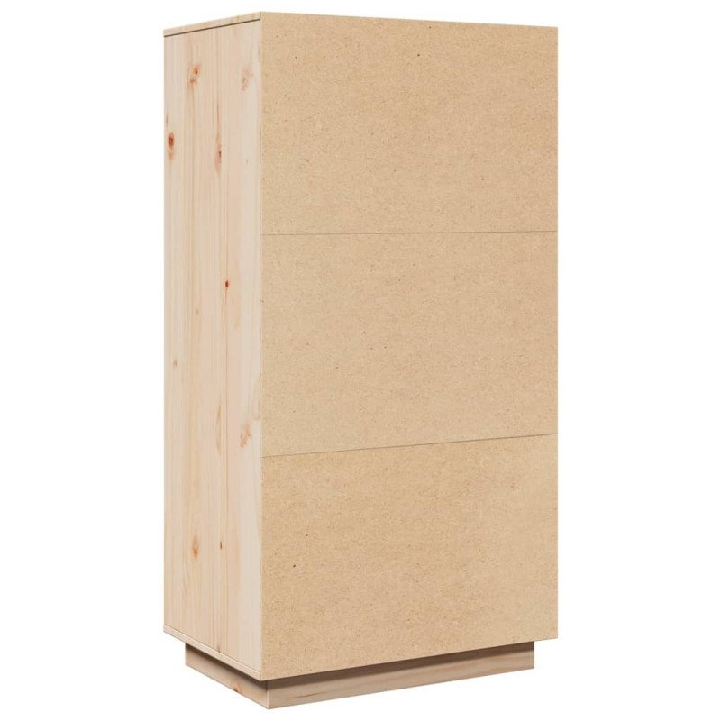 vidaXL Vysoká skrinka 60x40x116,5 cm masívna borovica