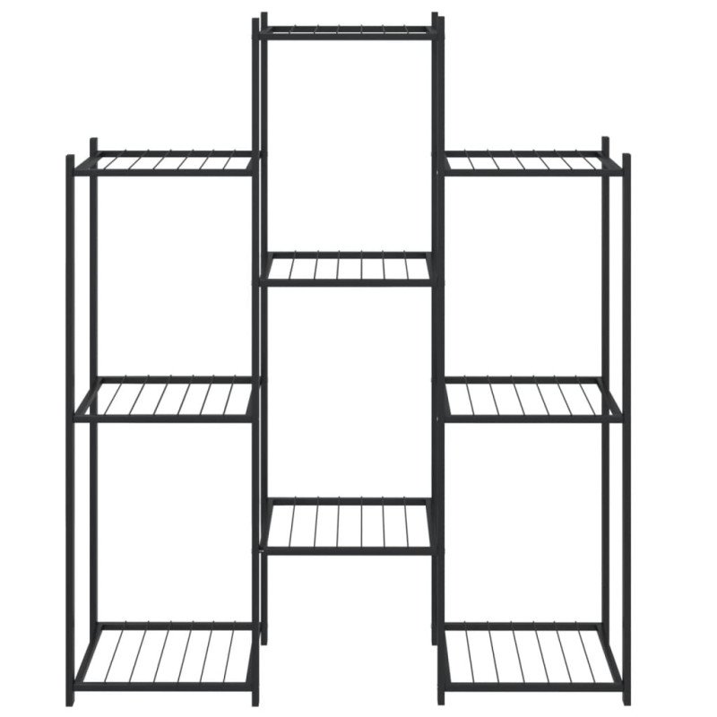 vidaXL Stojan na kvety 83x25x100 cm čierny železný