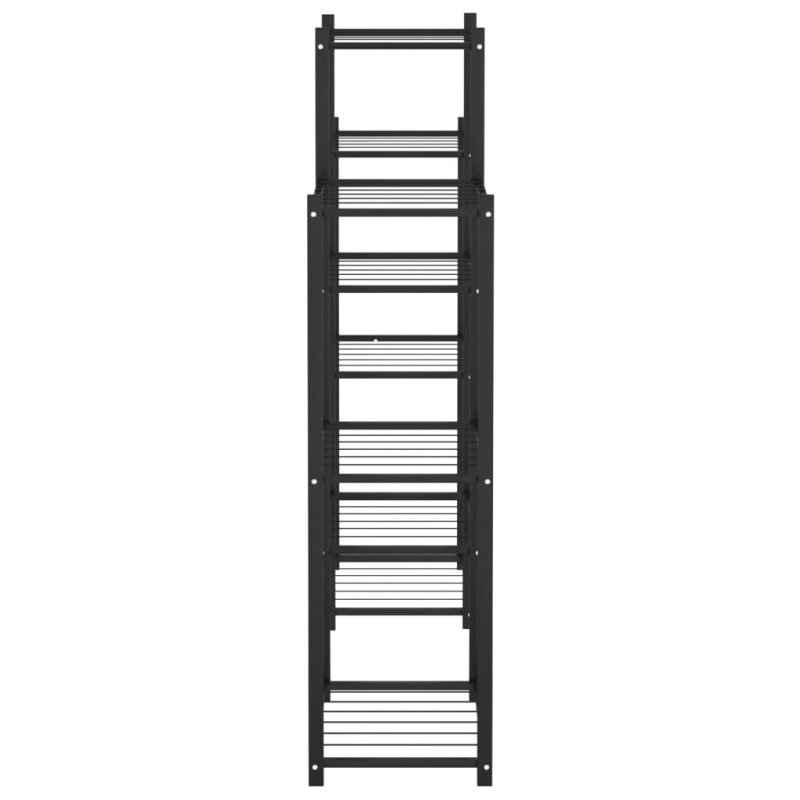 vidaXL Stojan na kvety 83x25x100 cm čierny železný
