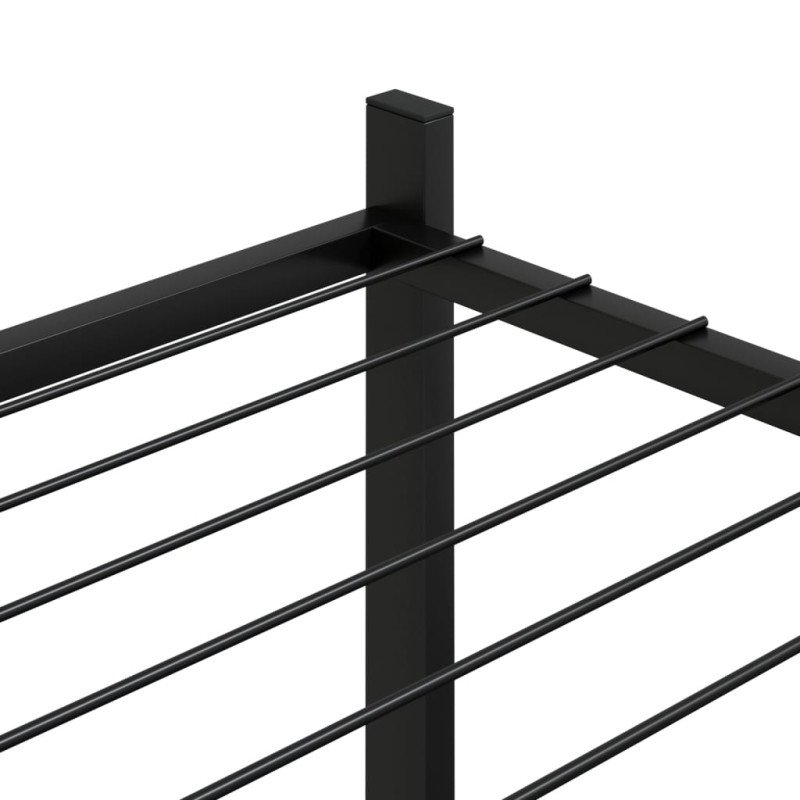 vidaXL Stojan na kvety 83x25x100 cm čierny železný