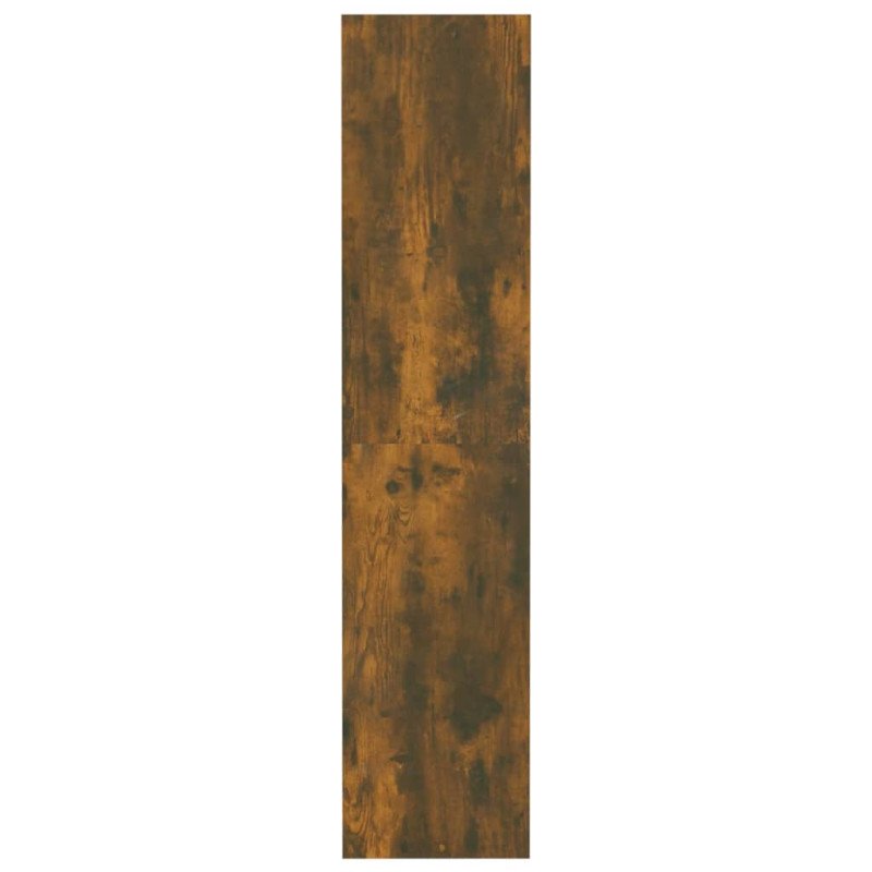 vidaXL Knižnica/deliaca stena tmavý dub 80x30x135 cm drevotrieska