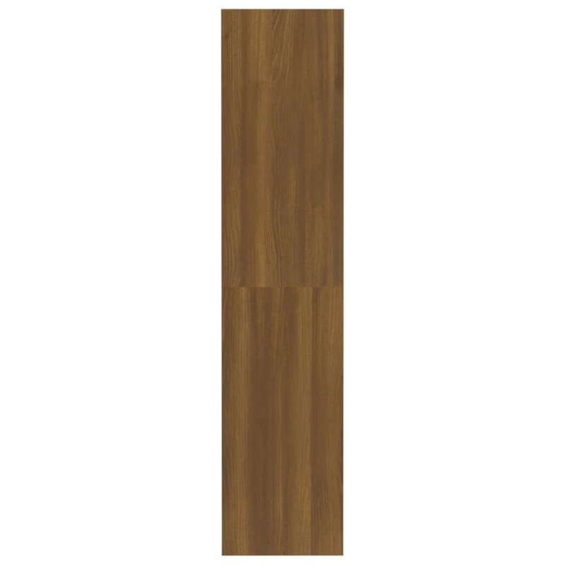 vidaXL Knižnica/deliaca stena hnedý dub 80x30x135 cm drevotrieska
