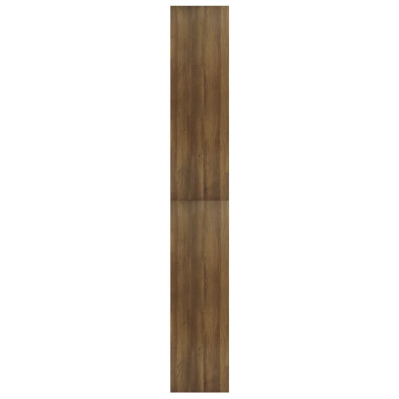 vidaXL Knižnica/priehradka hnedý dub 100x30x198 cm spracované drevo