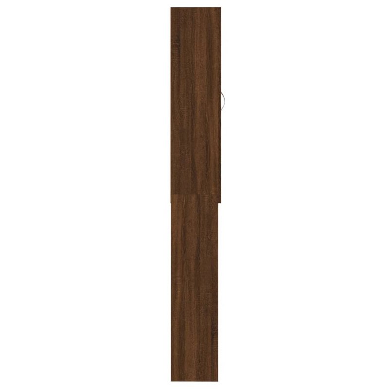vidaXL Skrinka na práčku hnedý dub 64x25,5x190 cm