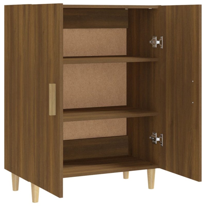 vidaXL Komoda hnedý dub 70x34x90 cm spracované drevo