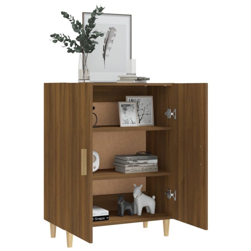 vidaXL Komoda hnedý dub 70x34x90 cm spracované drevo