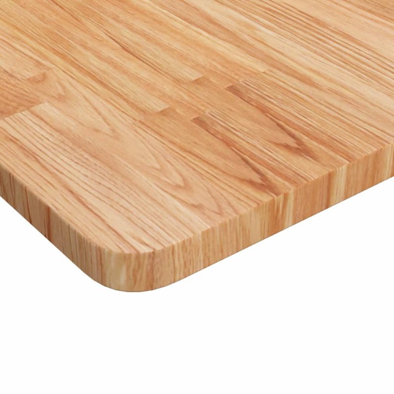 vidaXL Štvorcová stolová doska bledohnedá 60x60x2,5cm lakovaný dub