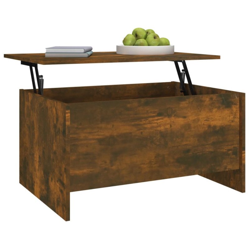 vidaXL Konferenčný stolík dymový dub 80x55,5x41,5 cm spracované drevo