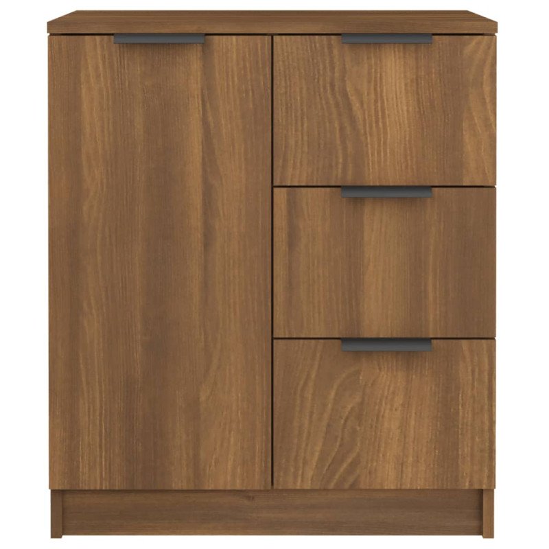 vidaXL Komoda hnedý dub 60x30x70 cm spracované drevo