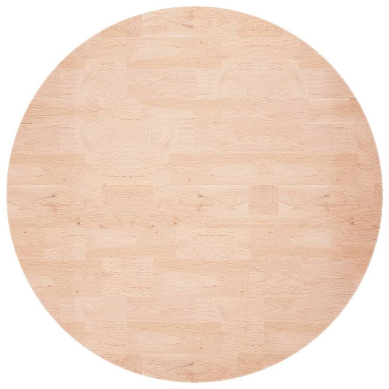 vidaXL Okrúhla stolová doska Ø70x1,5 cm neošetrený dubový masív
