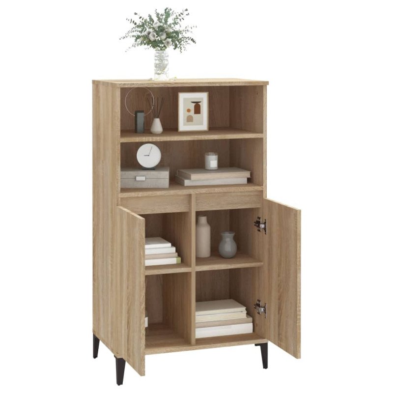 vidaXL Vysoká skrinka dub sonoma 60x36x110 cm spracované drevo
