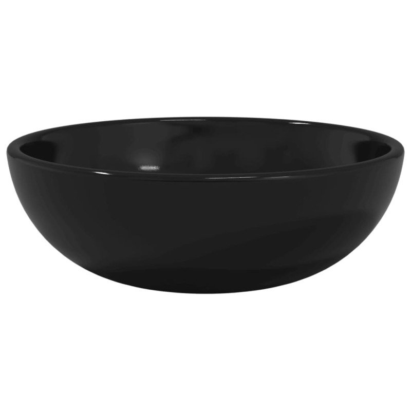 vidaXL Umývadlo z tvrdeného skla 35x12 cm čierne