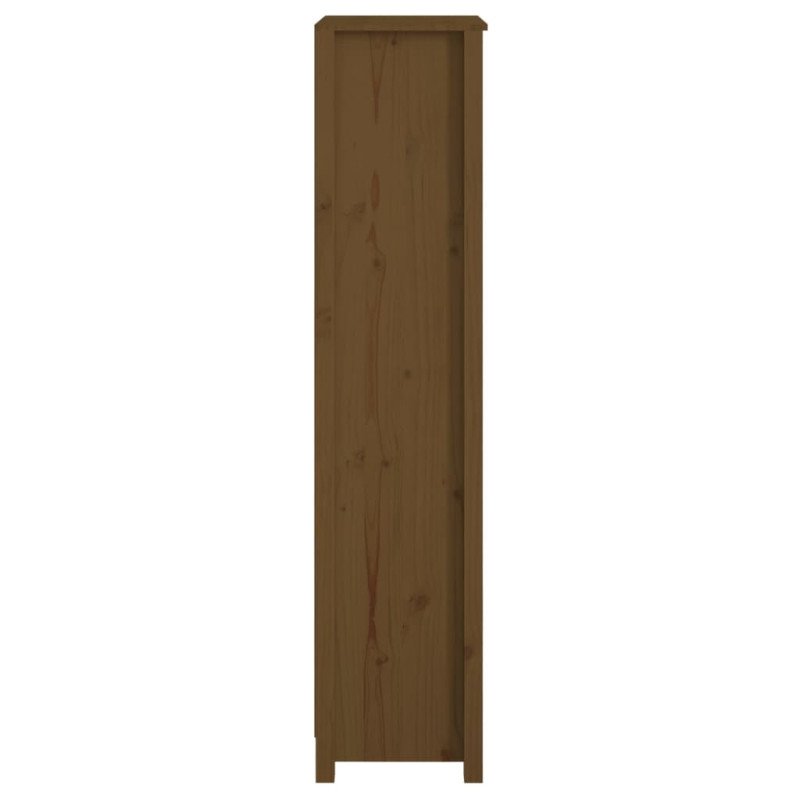 VidaXL Knižnica medovohnedá 50x35x154 cm masívna borovica