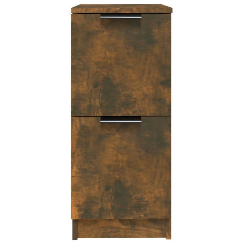 vidaXL Komoda dymový dub 30x30x70 cm spracované drevo