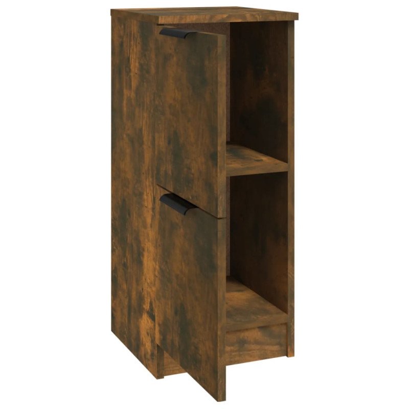 vidaXL Komoda dymový dub 30x30x70 cm spracované drevo