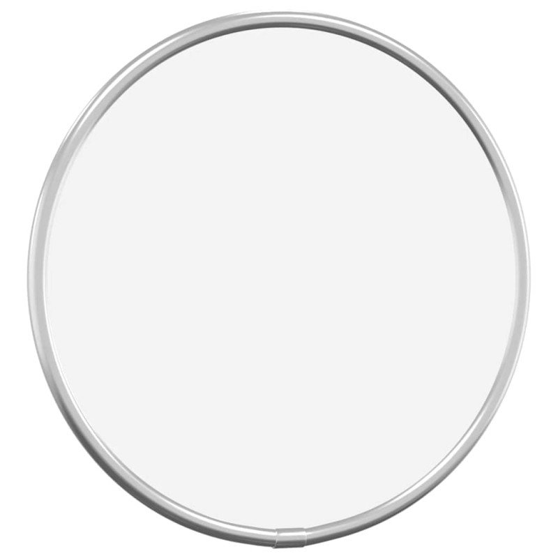 vidaXL Nástenné zrkadlo strieborné Ø 20 cm okrúhle