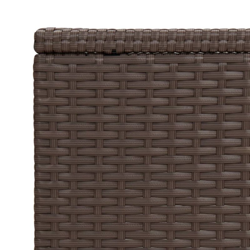 vidaXL Stolík v tvare C hnedý 40x35x60 cm polyratan