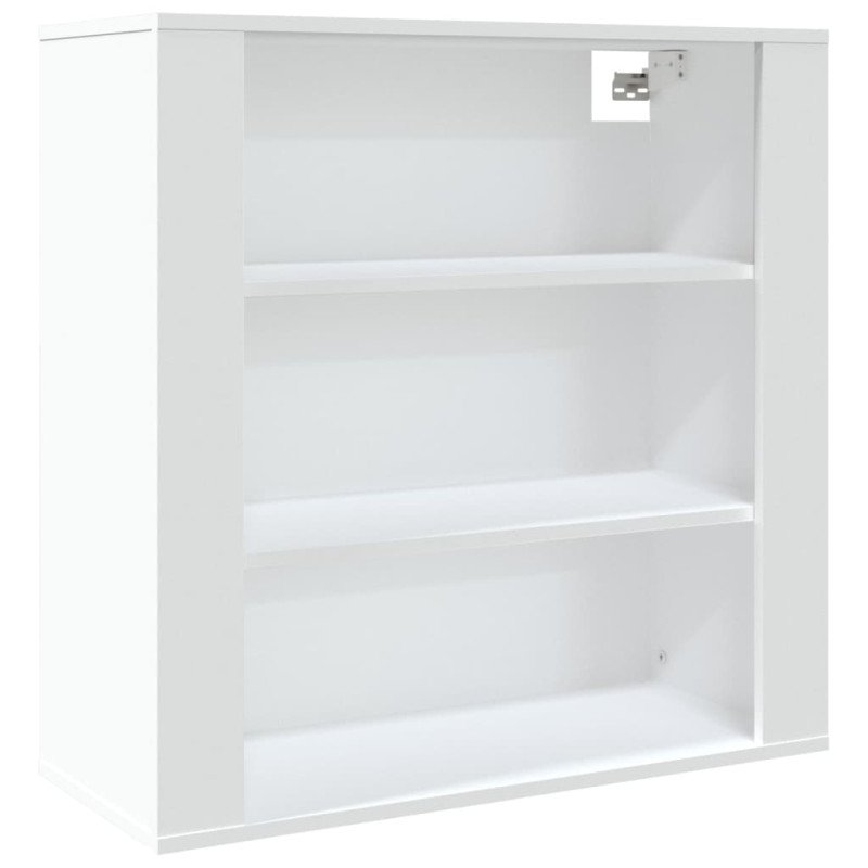 vidaXL Nástenná skrinka biela 80x33x80 cm, kompozitné drevo