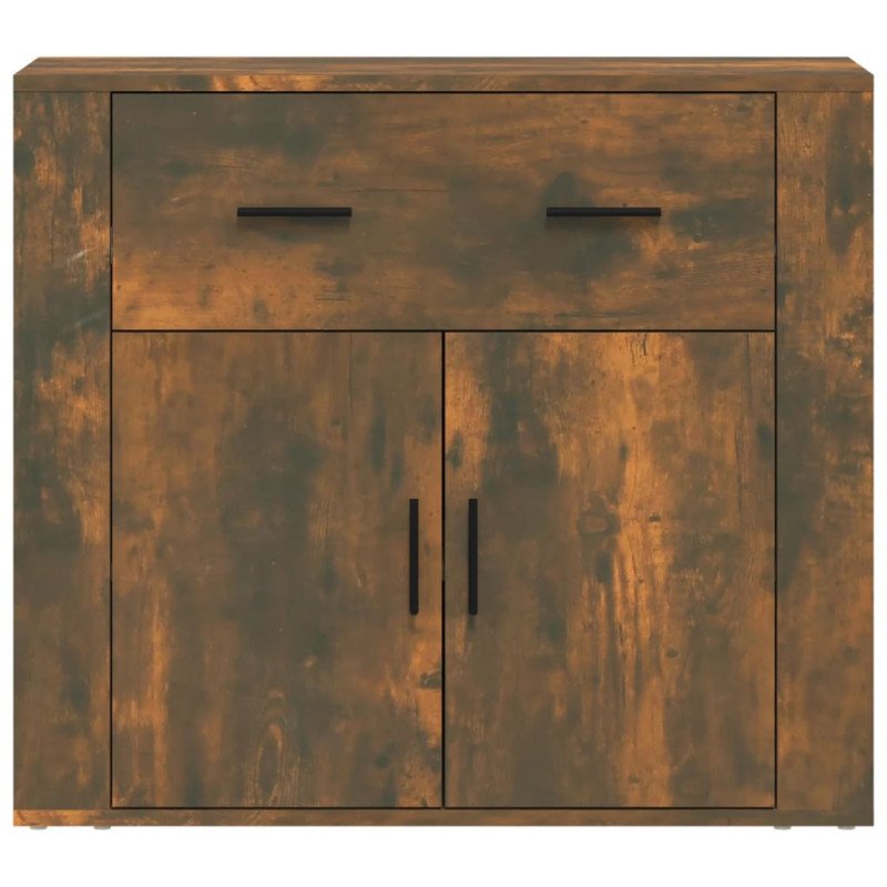 vidaXL Komoda dymový dub 80x33x70 cm spracované drevo