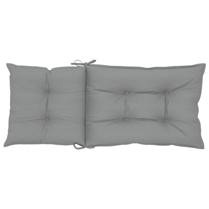 vidaXL Podložky na záhradné stoličky, vysoké operadlo 4 ks 120x50x7 cm