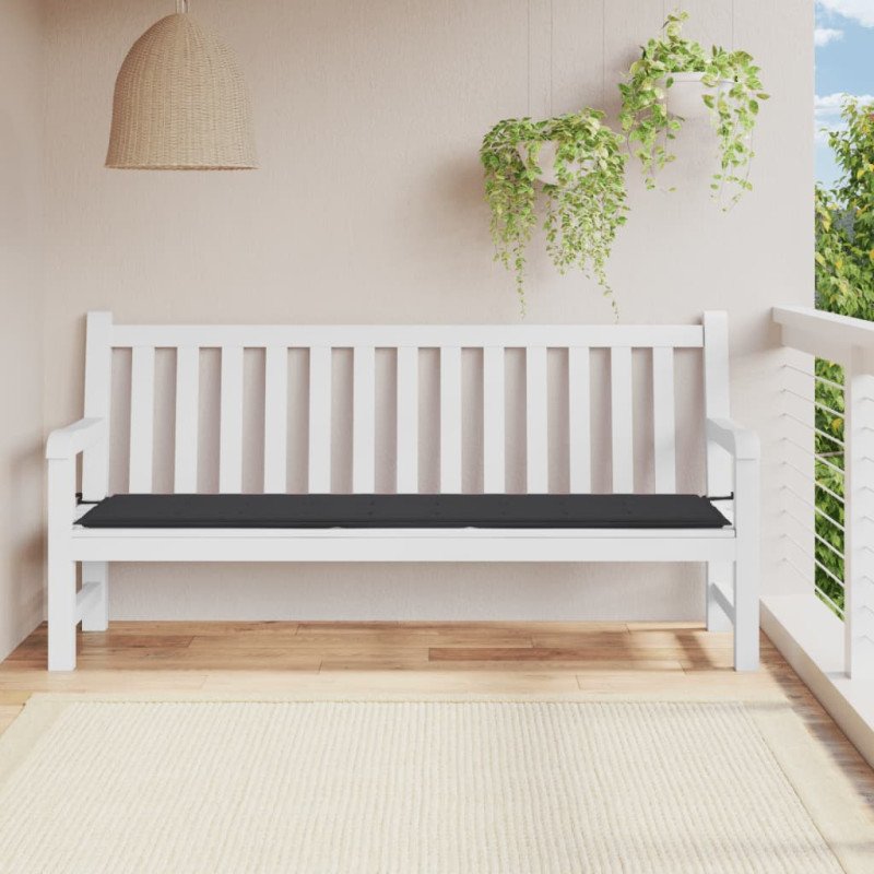 vidaXL Podložka na záhradnú lavičku 200x50x3 cm, oxfordská látka