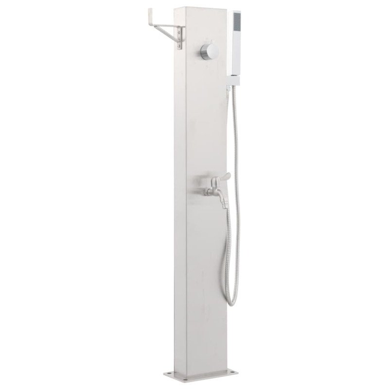 vidaXL Záhradná sprchová batéria 110 cm nehrdzavejúca oceľ