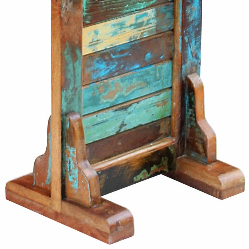 vidaXL Zrkadlo do chodby, recyklovaný masív 47x23x180 cm