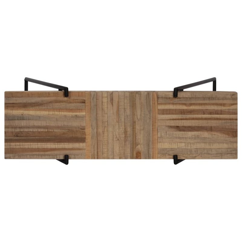 vidaXL Prístavný stolík 120x35x81 cm recyklované teakové drevo